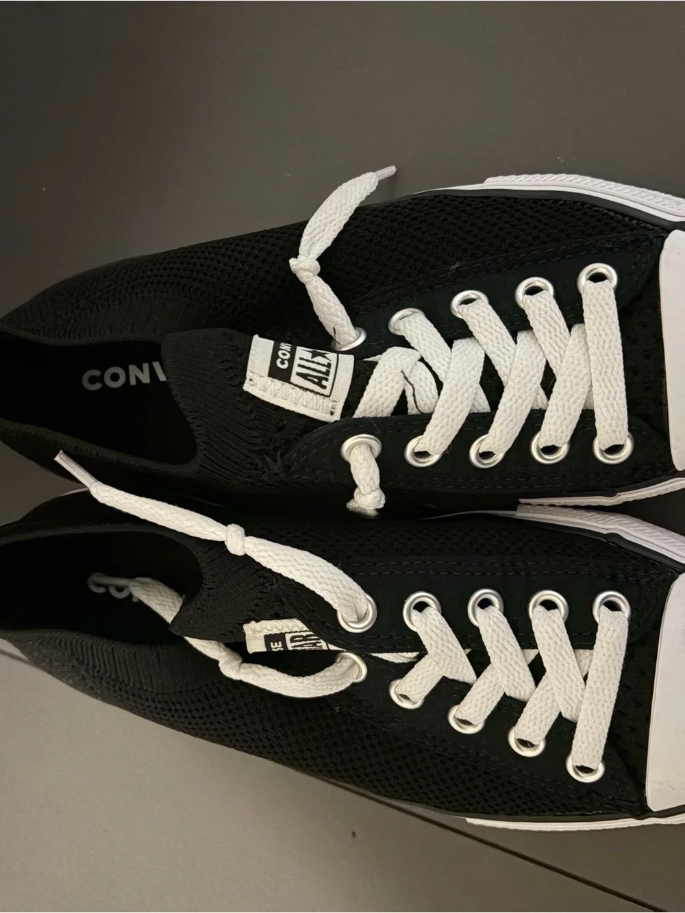 Converse Low-Top Black Sneakers with White Accents